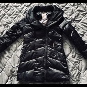 Jennifer Lopez Black 3/4 length winter jacket